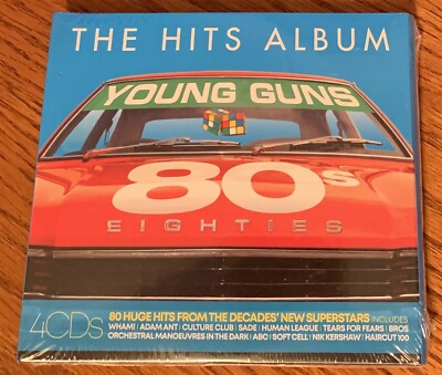 VARIOUS ARTISTS ''THE HITS ALBUM 80'S YOUNG GUNS'' NEW ORIGINAL 2019 UK 4CD ALBUM 