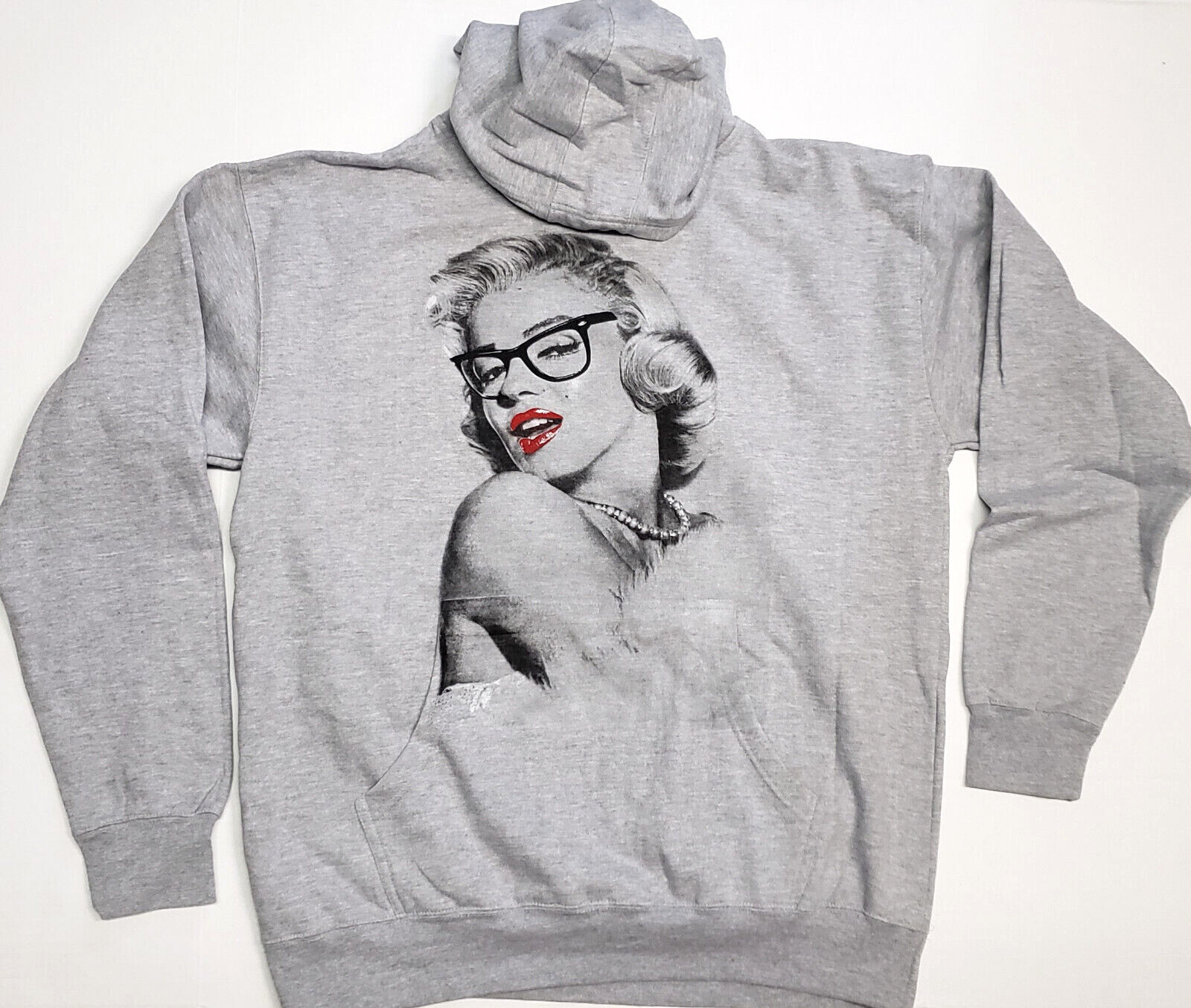 Marilyn Monroe Hoodie Sweatshirt Hoody Men's Adult Gray XL New | eBay