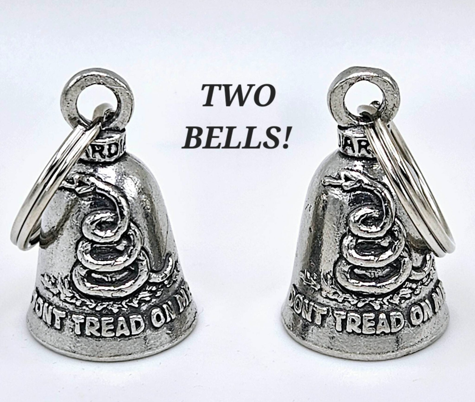 TWO DTOM DON'T TREAD ON ME GUARDIAN BELL fits HARLEY