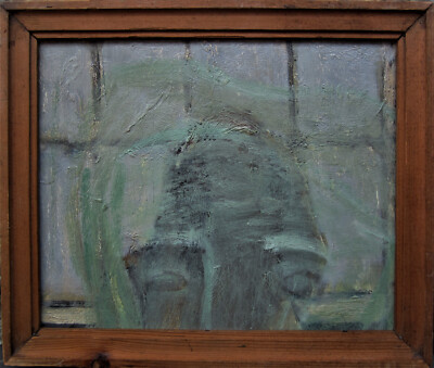 Hugo Linér 1900-1981, Kopfplastik vor dem Fenster, um 1950/60