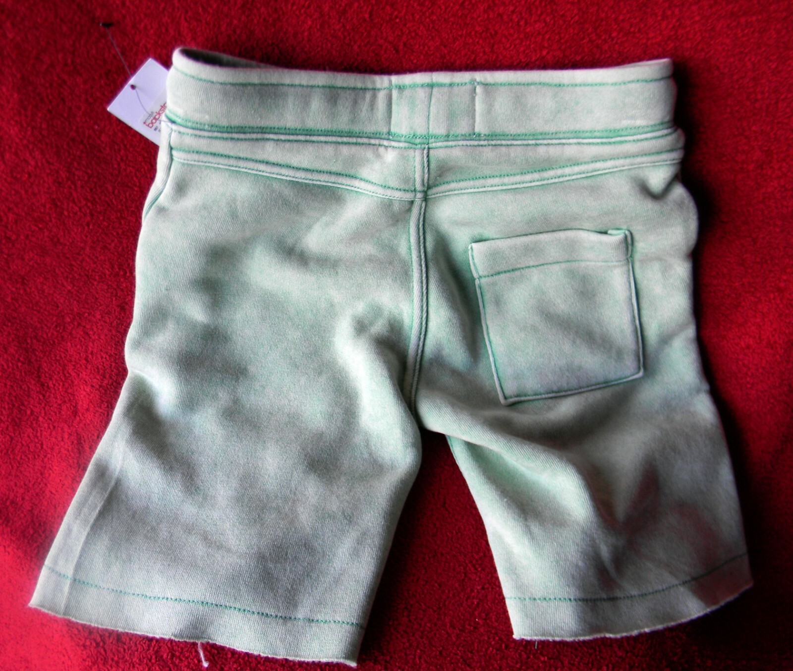 NEW BUTTER Super Soft Juniors (Size 5) Green/Spruce Shorts Trunks Gym