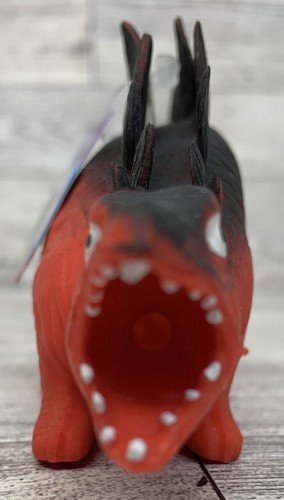 Ja-Ru Jaru Stegosaurus Life-Like Toy Squishy Stretchable Rubber Dinosaur Figure