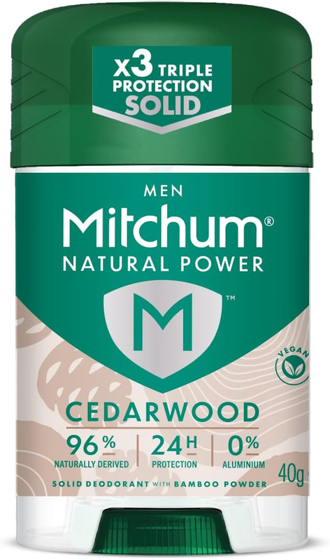 Natural Power Cedarwod Antiperspirant Deodorant 40 G