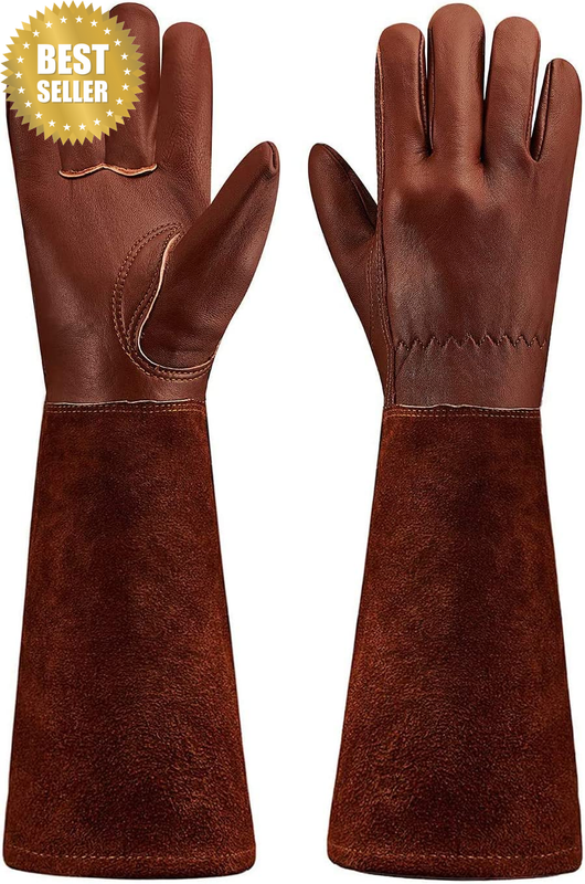 Rose Pruning Thorn Proof Garden Gloves for Men and Women with Long Gauntlet