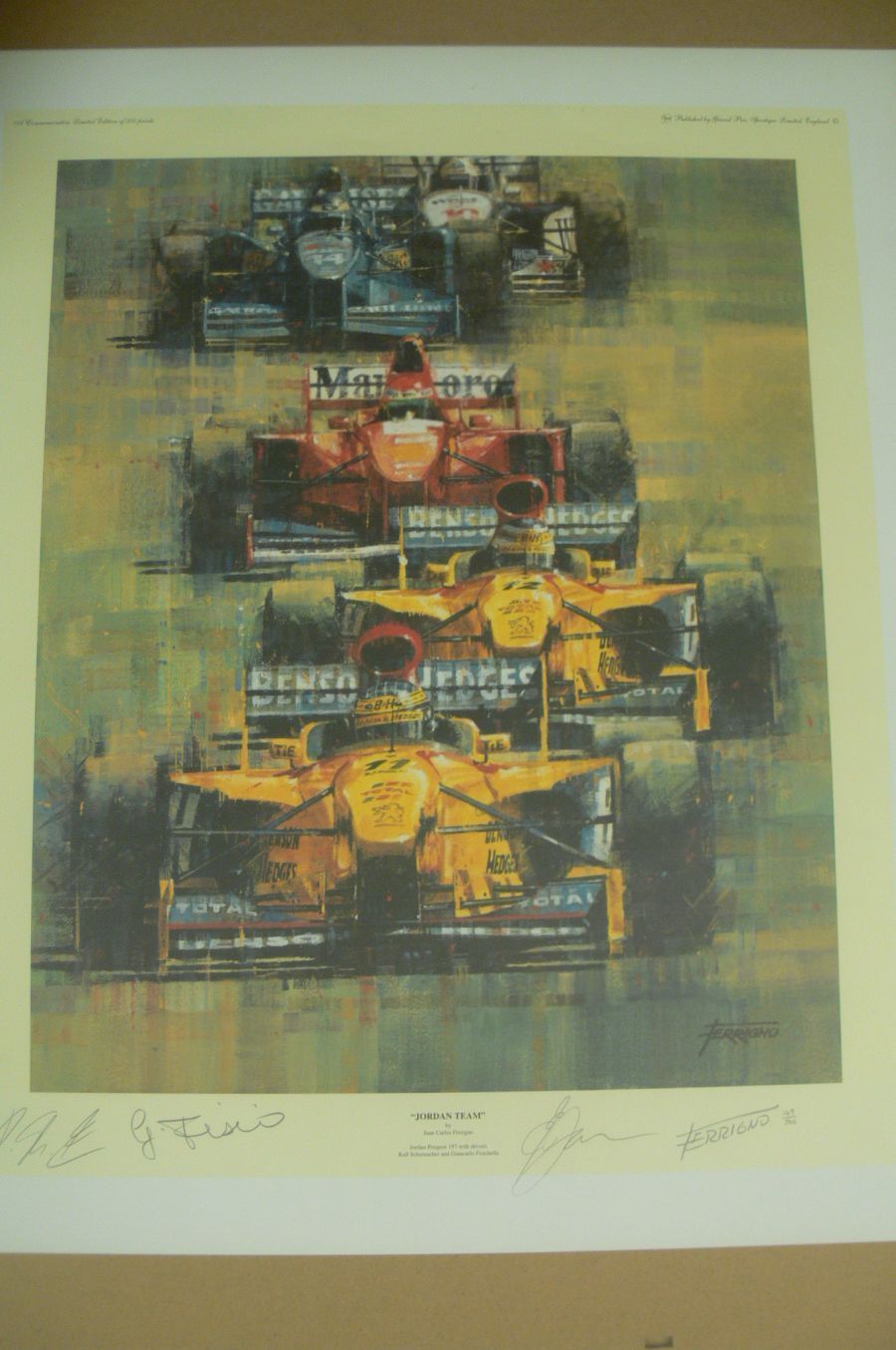 Unzertifizierte originale Autogramme & -graphen von Motorsportlern