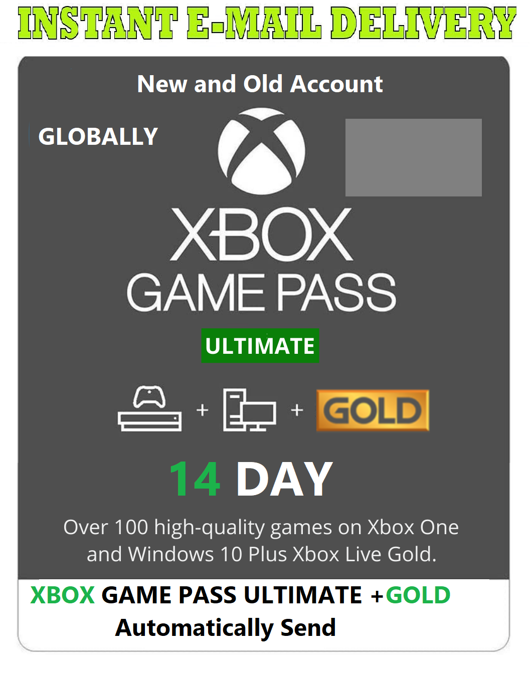 Xbox Game Pass Ultimate 12 months instant delivery (delivery time