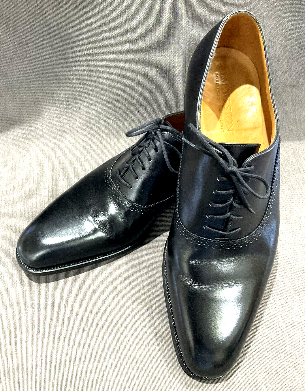 J.M. Weston Black Leather Lace Up Men's Shoes Size 11D | eBay