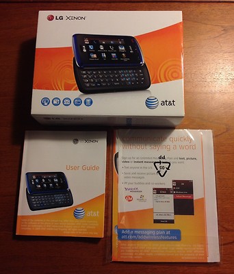 LG XENON H500 EMPTY BOX WITH USER GUIDE, PLASTIC INSERT, ACCESSORY INFO,NO PHONE