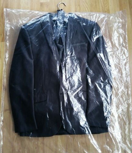 Herrenanzug 48/50 Angelo Litrico  Hose+Sakko+Weste+Krawatte dunkelgrau Glänzend 