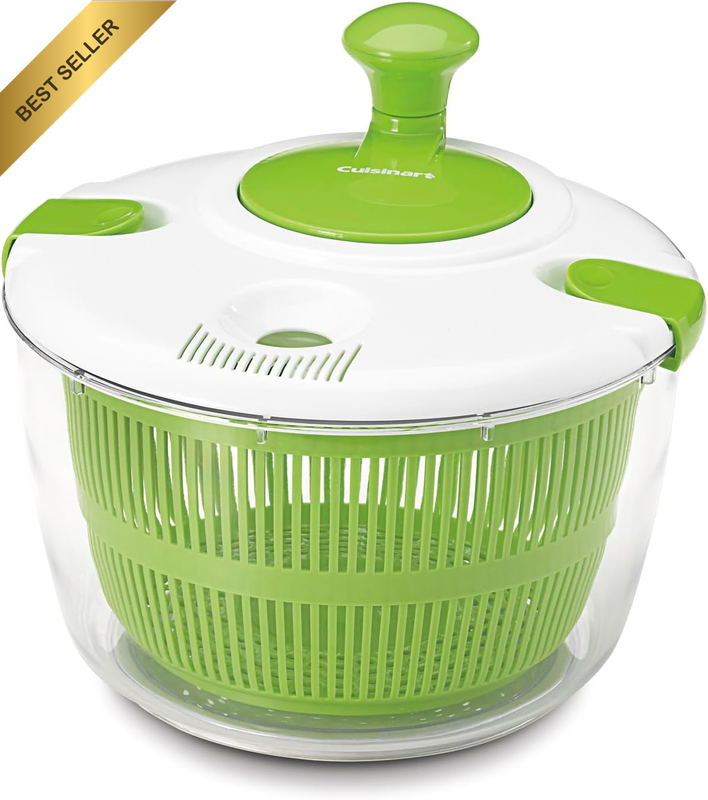 CTG-00-SAS Salad Spinner, Green and White 5 Quart