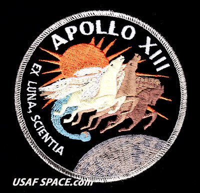 Apollo 13 - ORIGINAL AB Emblem - Lovell - Haise - Nasa  4'' SPACE Mission PATCH