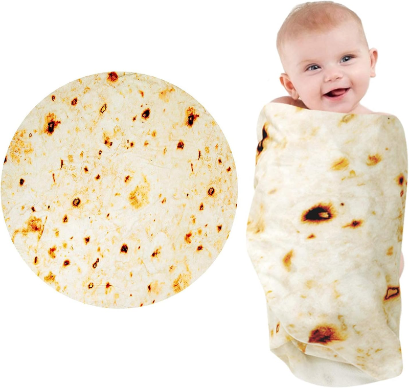 Throw Taco Blanket For Newborn Toddler Dog Cat,285 Gsm