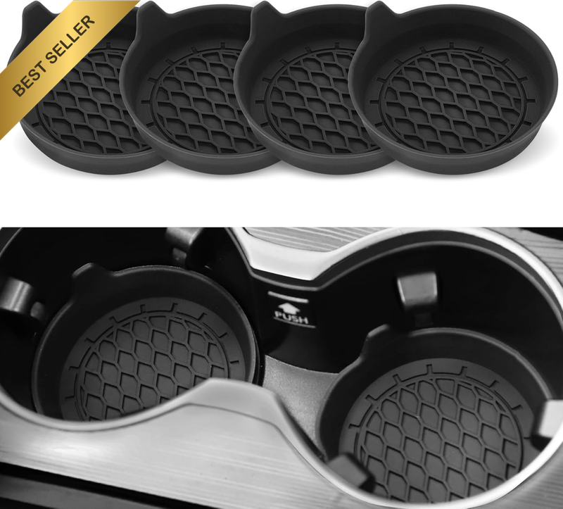 Car Cup Holder Coaster, Silicone Cup Holder Insert, Universal Non-Slip Cup Holde