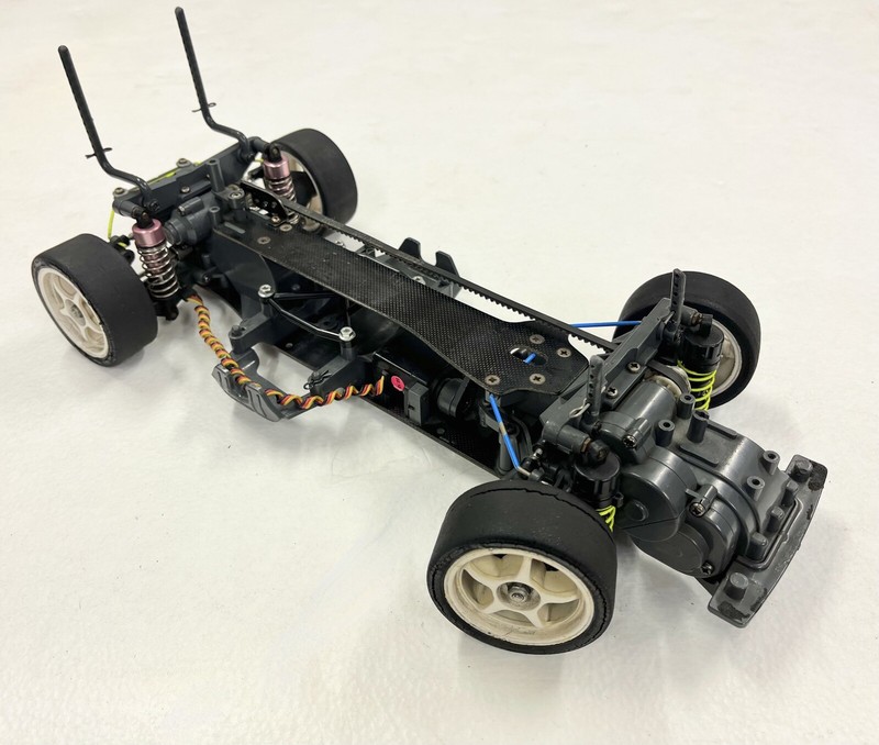 Vintage 1996 Tamiya TA03F Pro FRP Chassis 1:10 Belt Drive Vintage 1996 Tamiya TA03F Pro FRP Chassis 1:10 Belt Drive