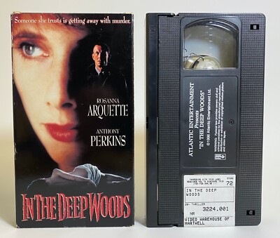 IN THE DEEP WOODS VHS - TESTED & WORKS - 1992 - ROSANNA ARQUETTE ANTHONY PERKINS