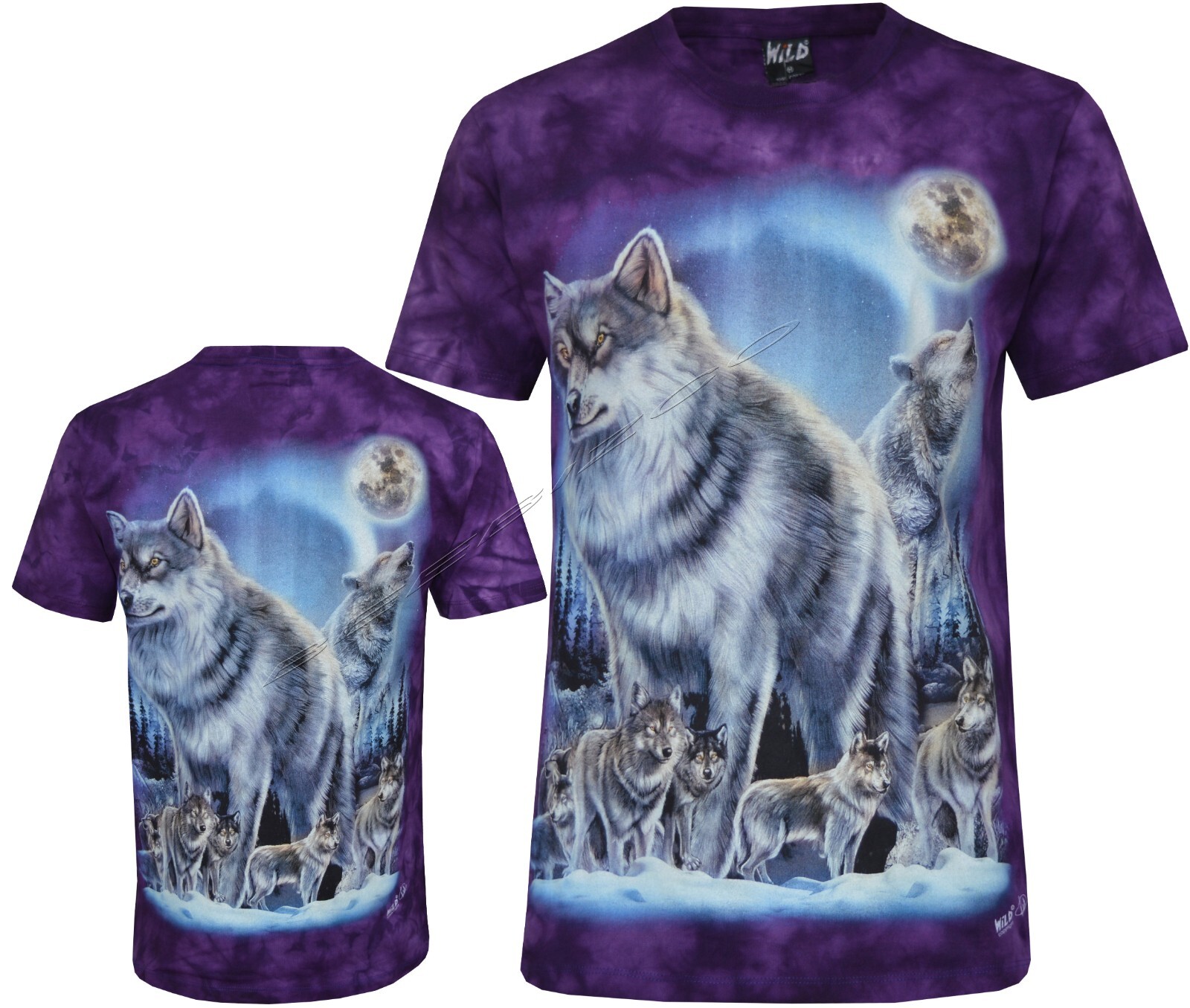 CHALLENGER L/S TIE DYE ZOMBIE WOLF TEE（CHALLENGER 