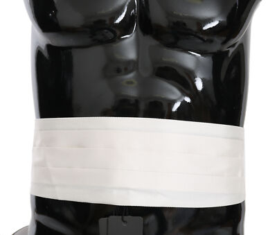 Широкий пояс DOLCE & GABBANA, белый мужской пояс на талию, 100% шелк, s. IT50 / L, 450 рупий