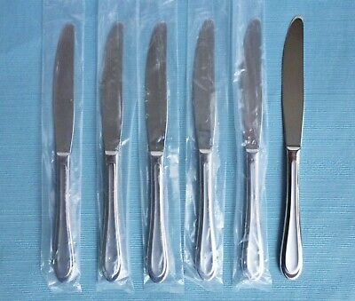 New Oneida JOANN /JOANNE Set of 6 Dinner Knives Stainless Flatware