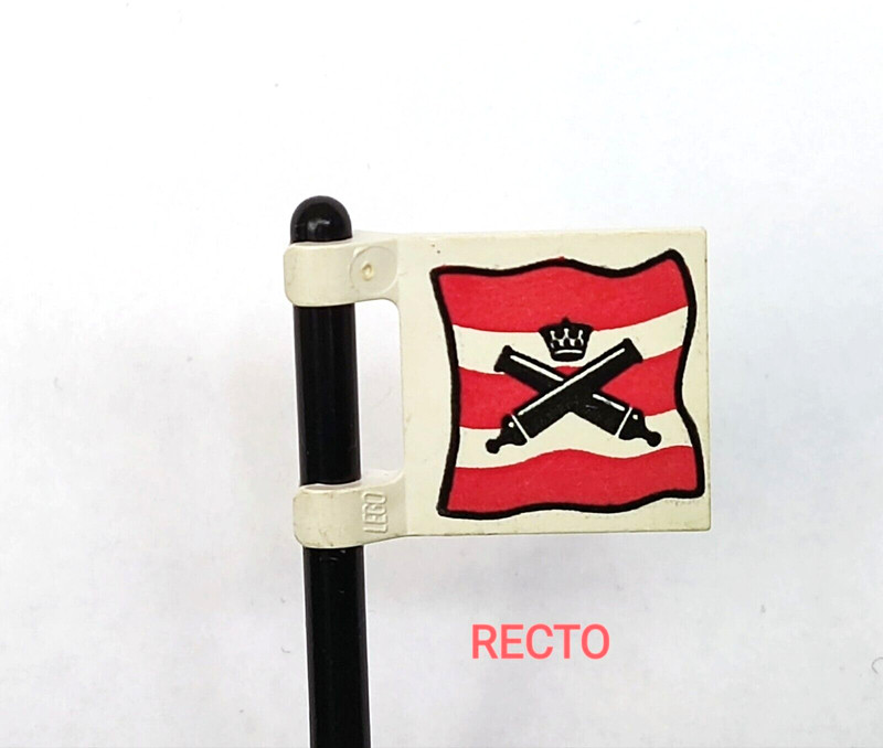 Lego - Pirates - Drapeau / Flag 2 X 2 - 2335pb002 -  Sets 6247 - 6266 - 1795...