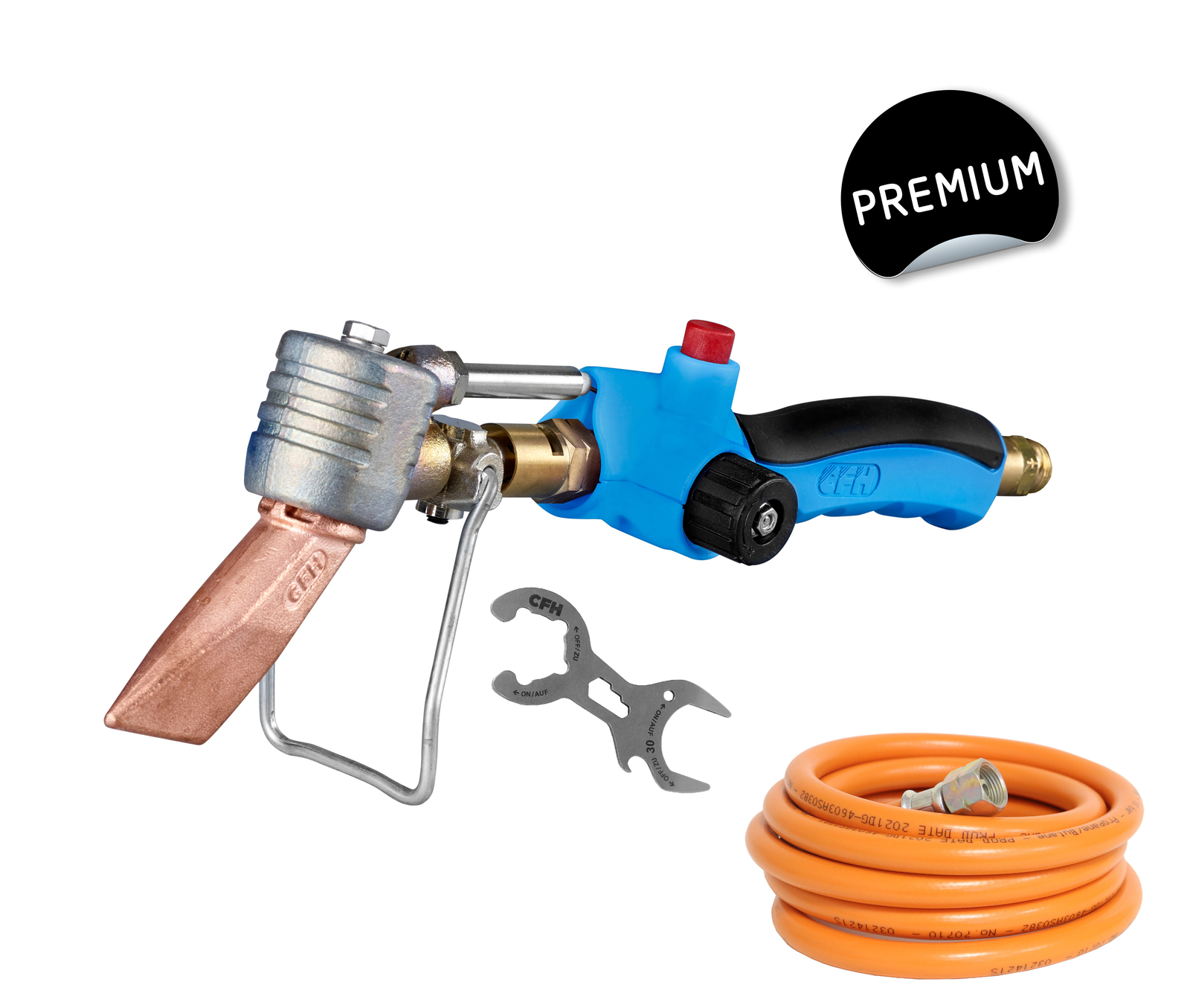 CFH Dachrinnenlötkolben Kupferlötkolben Piezo Dachrinnen Set