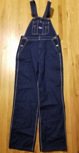 NOS BIG SMITH Big Boys or Girls Sz 16 Youth Dark Blue Denim Bib Overalls Cotton