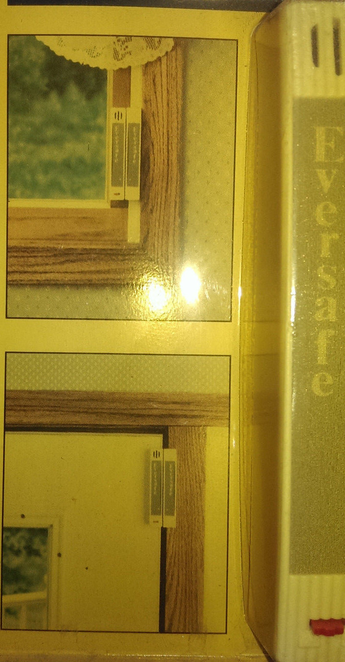 Vintage Mini Window Alarm Mounts on Window or Door 85 dB Alarm