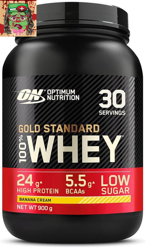Optimum Nutrition Gold Standard 100% Whey Protein Powder, Banana Cream, 2 Pound (Packaging May Vary)