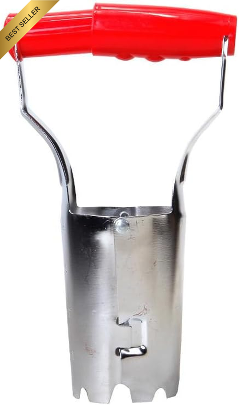 Gardening Seedling Lifter Transplanter Tool – 8.7In Durable Zinc-Plated Iron Too