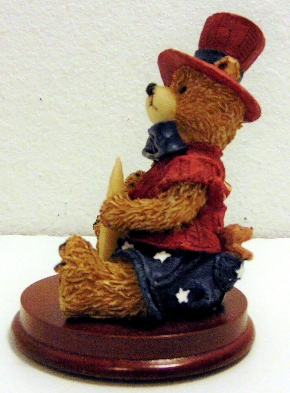 Resin Teddy Bear with American Flag and Sailing Boat  4
