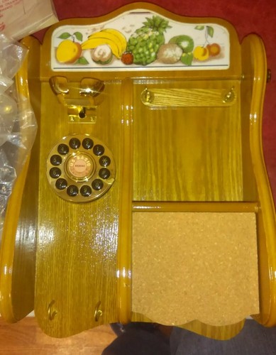 vintage fruit kitchen rotary phone nib