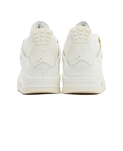 Pre-owned Jordan Level Ss/new - Air  4 "metallic Gold" Vintage Basketball Shoes Aq9129-170 In White