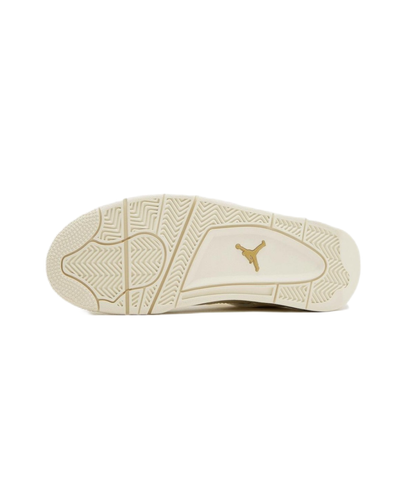 Pre-owned Jordan Level Ss/new - Air  4 "metallic Gold" Vintage Basketball Shoes Aq9129-170 In White