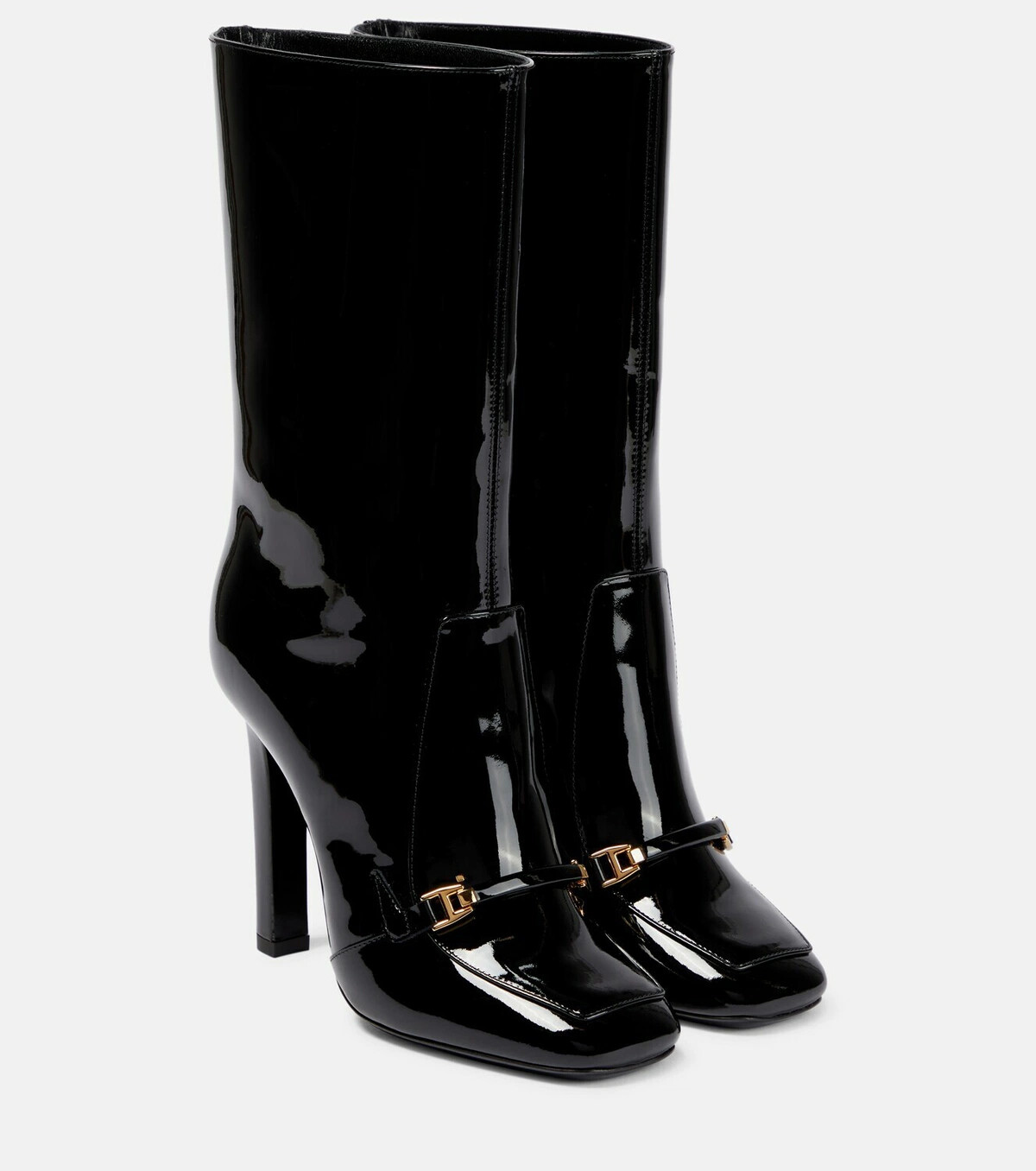 NIB YSL Saint Laurent Camden 105 Patent Leather Boots sz 40