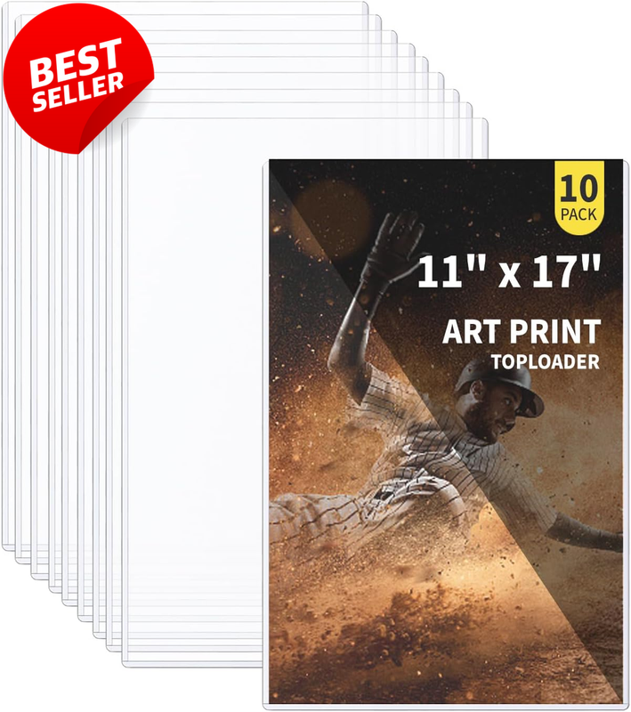 10 Pack 11x17 Art Print Toploaders Clear Hard Plastic Photo Protectors - US