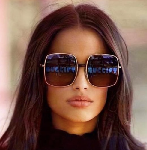 GUCCI GUCCI GG0414S-002-60 GOLD SUNGLASSES