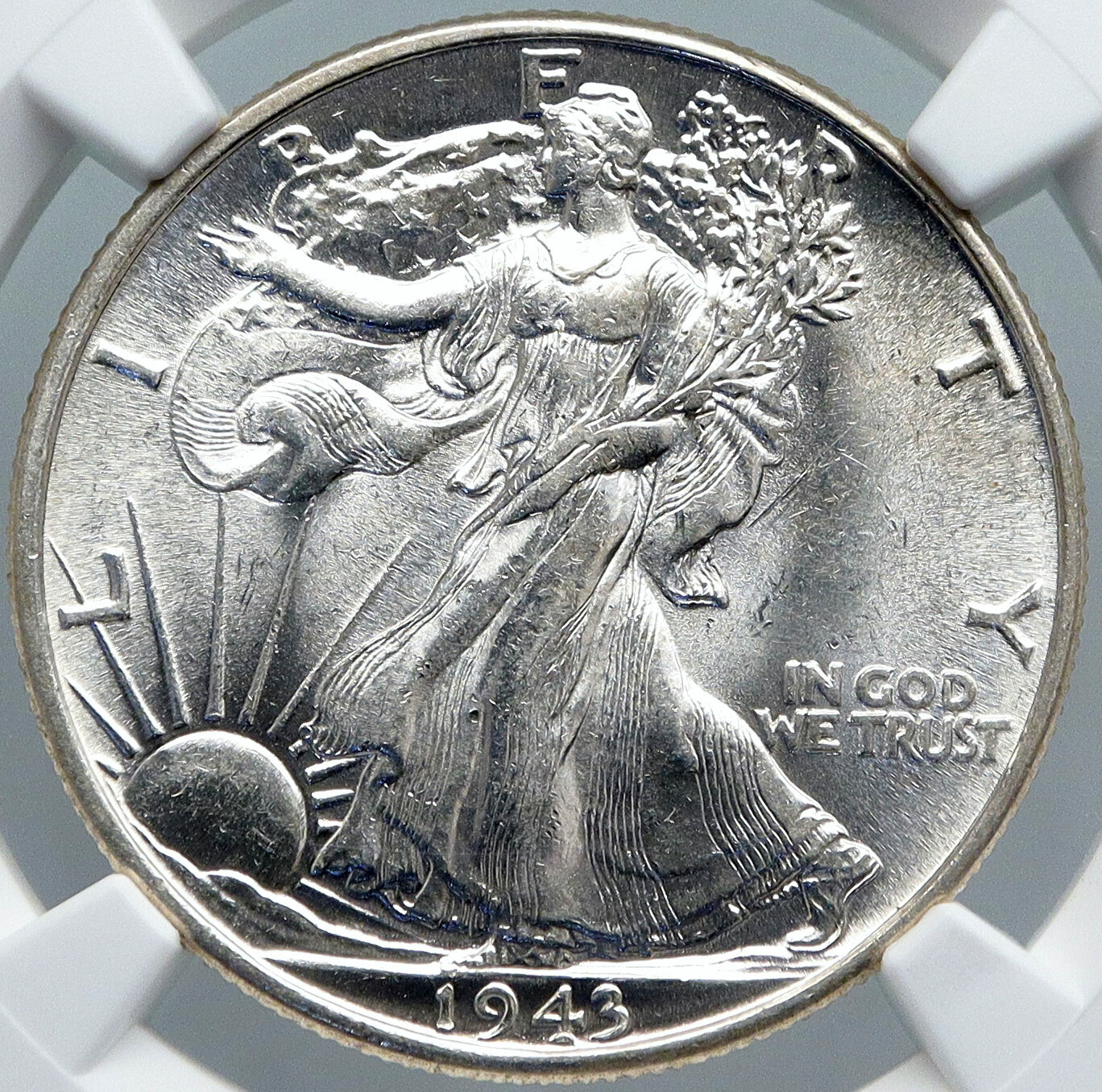 1943P UNITED STATES US Silver WALKING LIBERTY Half Dollar
