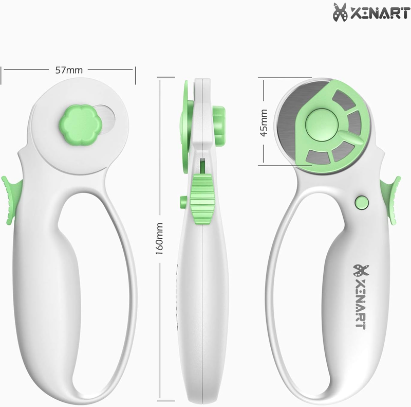 45mm Rotary Cutter for Fabric Safety Lock Ergonomic Classic Comfort Loop Fabric