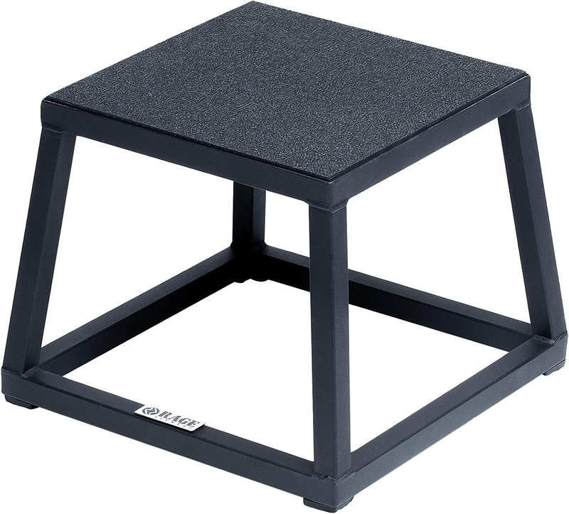 Steel Plyo Box 12-18-24-30 Inch High Anti-Slip Pre-Assembled Plyometric Jump Box for Home Gym Conditioning and Strength Training (Sold Individually) Plyometric Platform Step