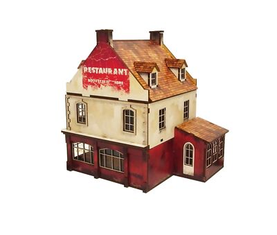 Micro Art Studio: WW2 Normandy Restaurant HDF Prepainted Terrain