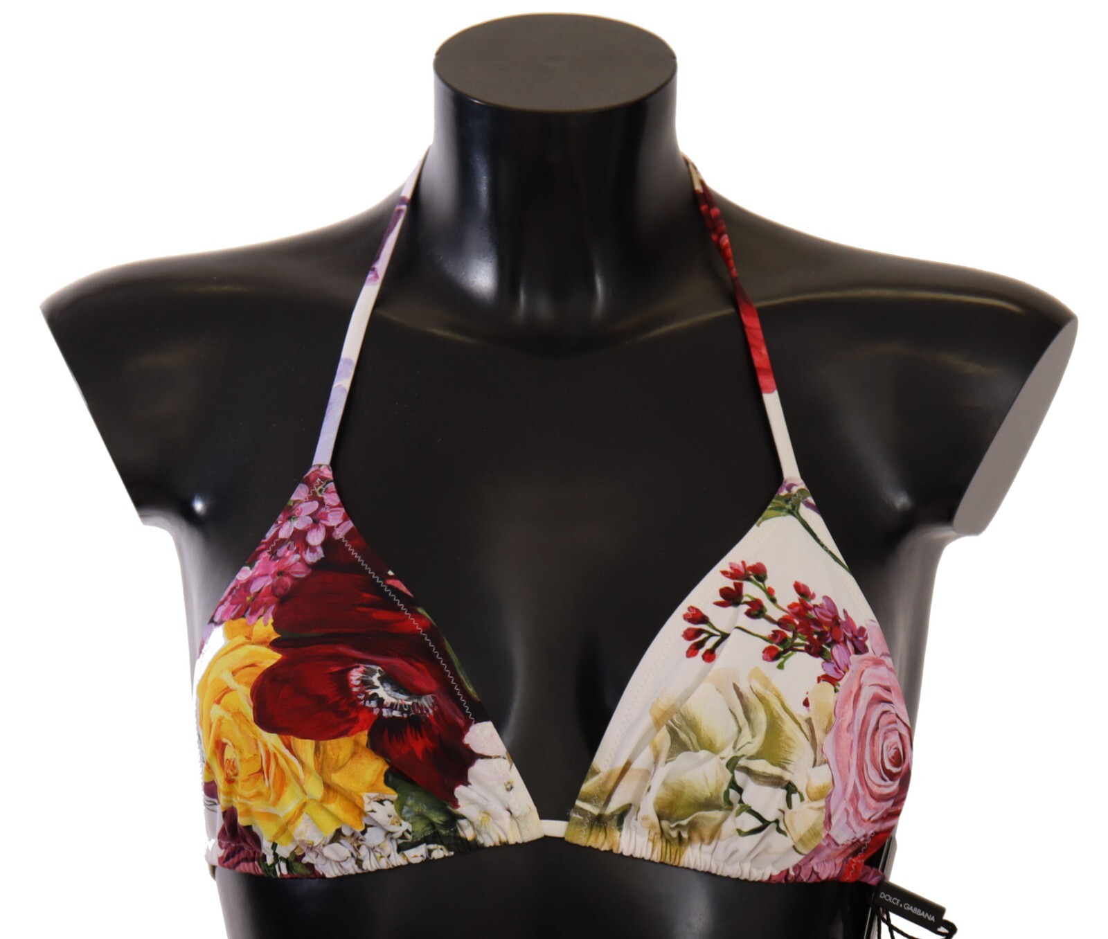 

DOLCE - GABBANA Купальные костюмы Верх бикини Белый купальник с цветочным принтом IT2 /  Рекомендуемая розничная цена 280 долларов США, Multicolor
