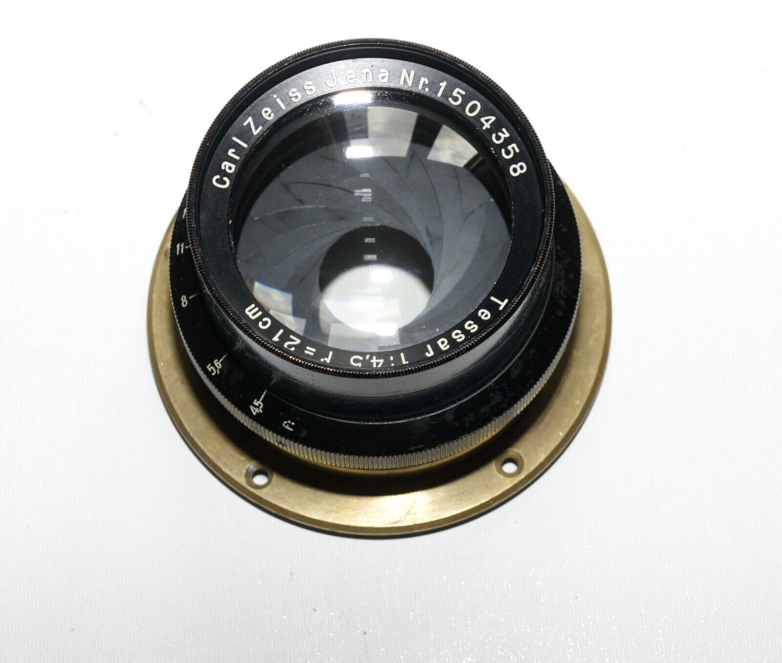 CARL ZEISS JENA TESSAR 4.5/21 cm LARGE FORMAT GERMAN BARREL CARL ZEISS JENA TESSAR 4.5/21 cm LARGE FORMAT GERMAN BARREL