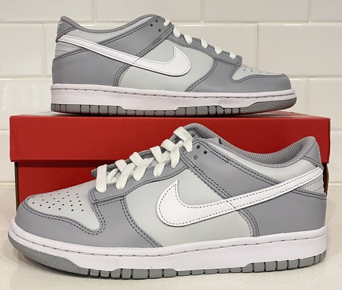 Nike Dunk Low Two-Toned Grey Pure Platinum Wolf Grey GS Sz Nike Dunk Low Two-Toned Grey Pure Platinum Wolf Grey GS Sz