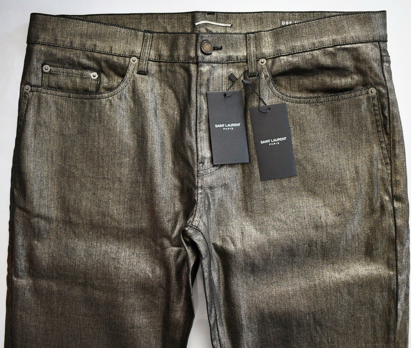 🆕️ SAINT LAURENT D02 M/SK-LW GOLD SKINNY Fit LOW WAIST 🆕️ SAINT LAURENT D02 M/SK-LW GOLD SKINNY Fit LOW WAIST