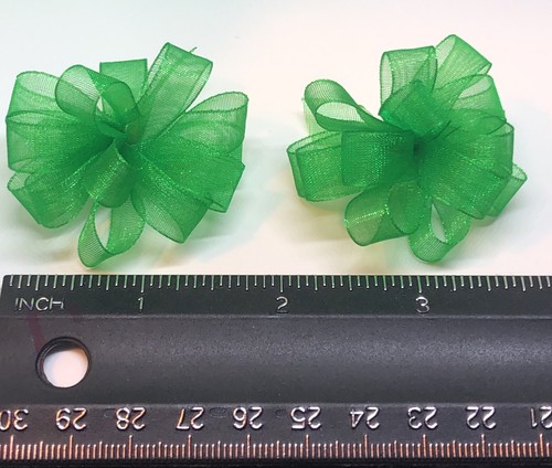Dog Bows Pet Grooming Green St Patrick’s Day Top knot ear bows Collar Qty 12