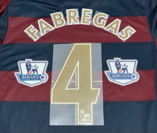 アーセナル FABREGAS 4 Arsenal FABREGAS #4 away 2007/08 name print and number + EPL