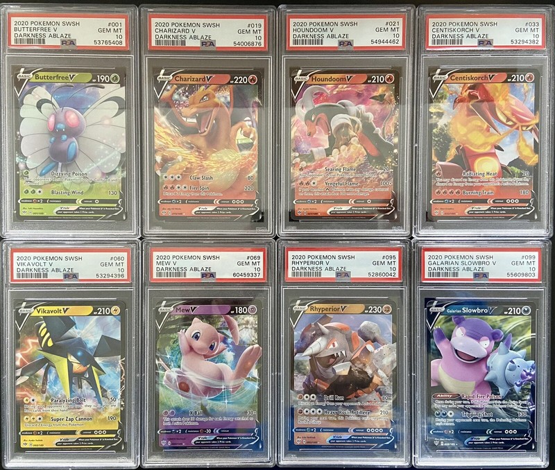 2020 Sword & Shield Darkness Ablaze V Set PSA 10