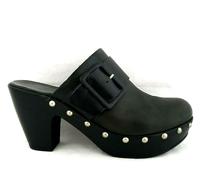 KORKS Kork Ease Madison Mules Black Clogs Studded Women s US 9 EU