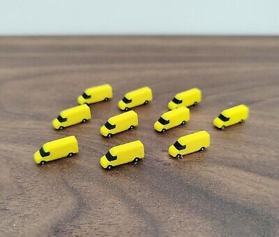 10x Yellow COURIER SPRINTER VANS Cargo Airport Aircraft Vehicles 1:400 Scale