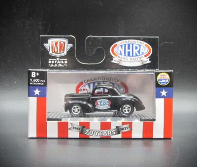 M2 MACHINES, 1941 Willys Coupe, NHRA CHAMPIONSHIP DRAG RACING, Black, 2021