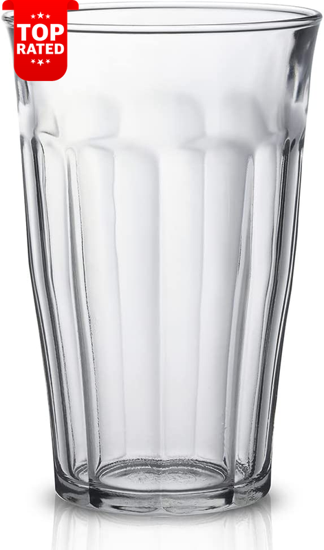 Picardie 6 Piece Tumbler Set 500ml 17.62oz Clear Glass Drinkware Barware